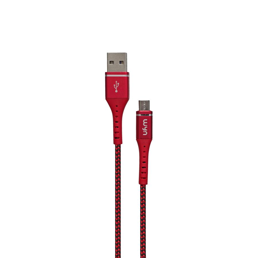 CABLE TRESSE MICRO USB RED_produit