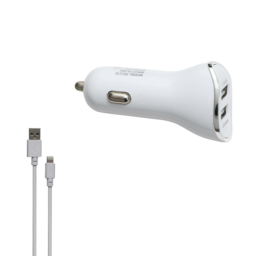CHARGEUR ALLUME CIGARE + CABLE LIGHTNING_produit